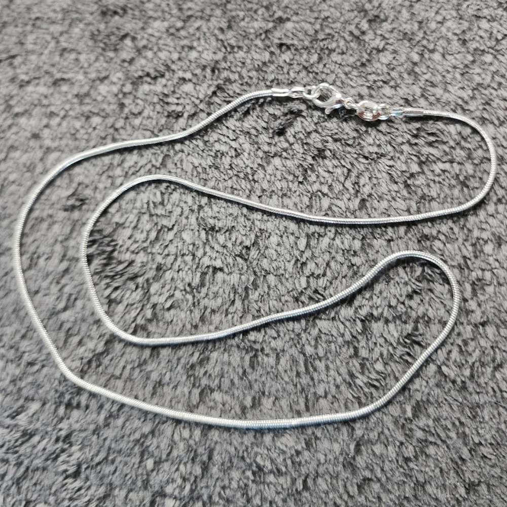 Sterling Silver Snake Chain Necklace - Picture 2 of 5
